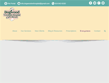 Tablet Screenshot of dogwoodvethospital.com